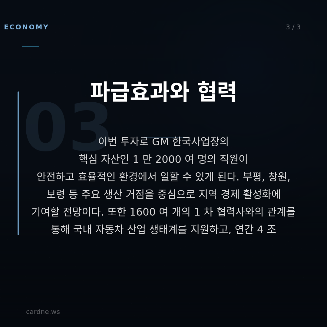 GM 한국, 8800 억 투자 결정 — 슬라이드 4