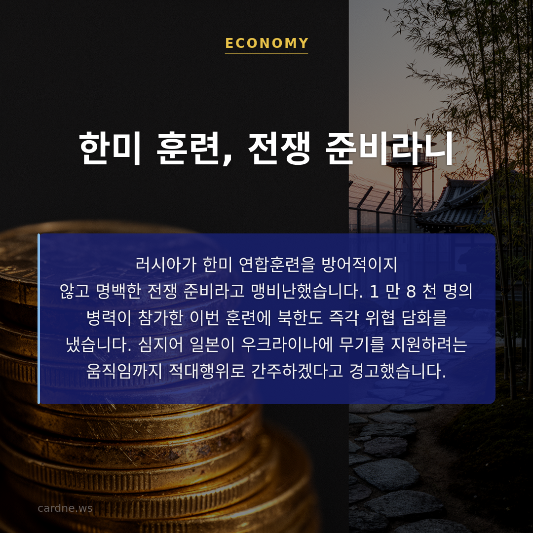 한미 훈련, 전쟁 준비라니