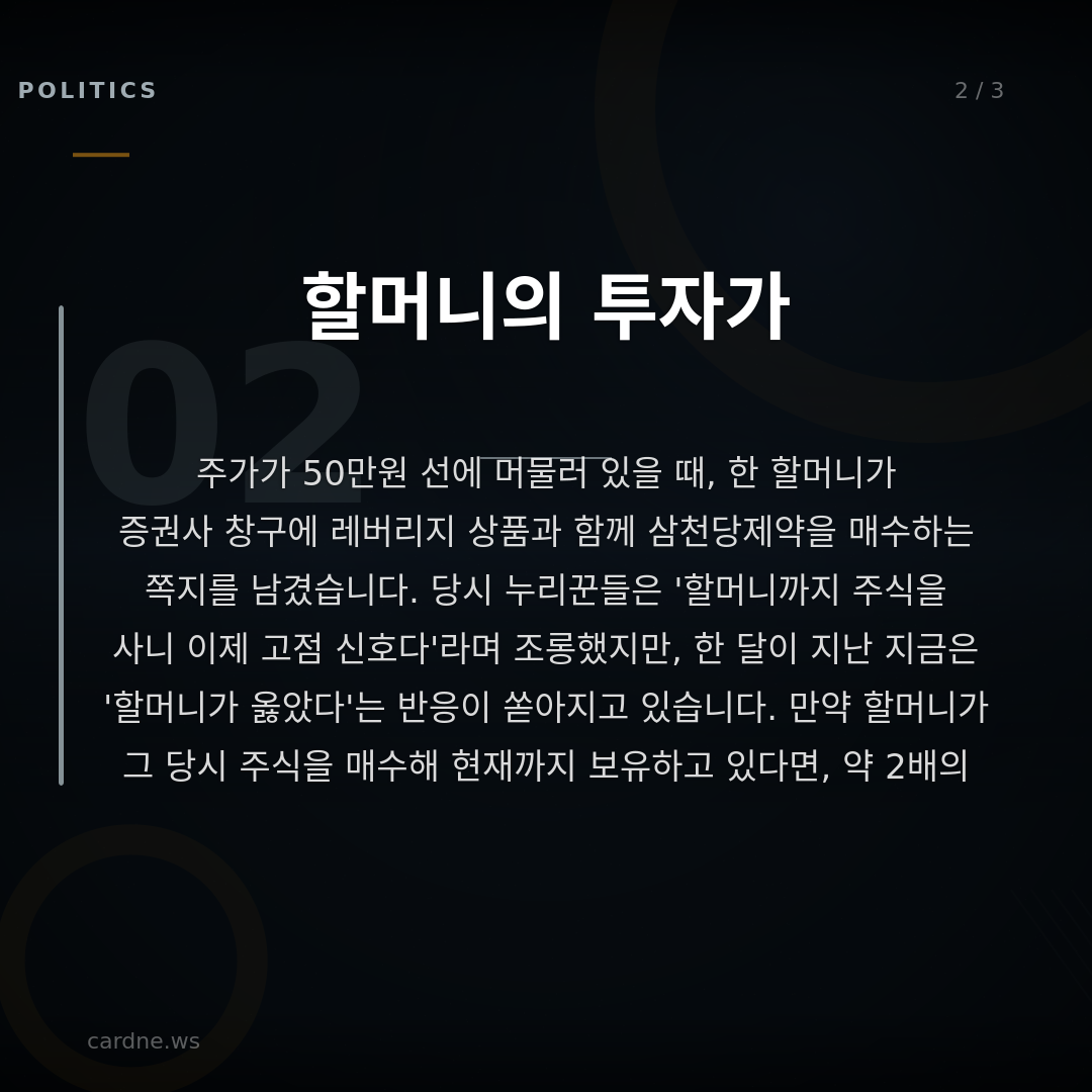 할머니가 옳았다, 고점 조롱받던 투자가 — 슬라이드 3
